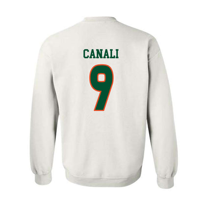 Miami - NCAA Women's Soccer : Giovana Canali - Replica Shersey Crewneck Sweatshirt-1