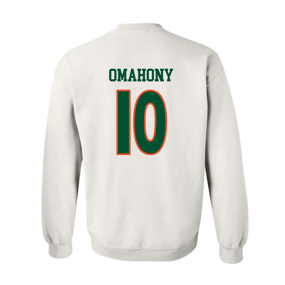 Miami - NCAA Women's Soccer : Eabha Omahony - Replica Shersey Crewneck Sweatshirt-1