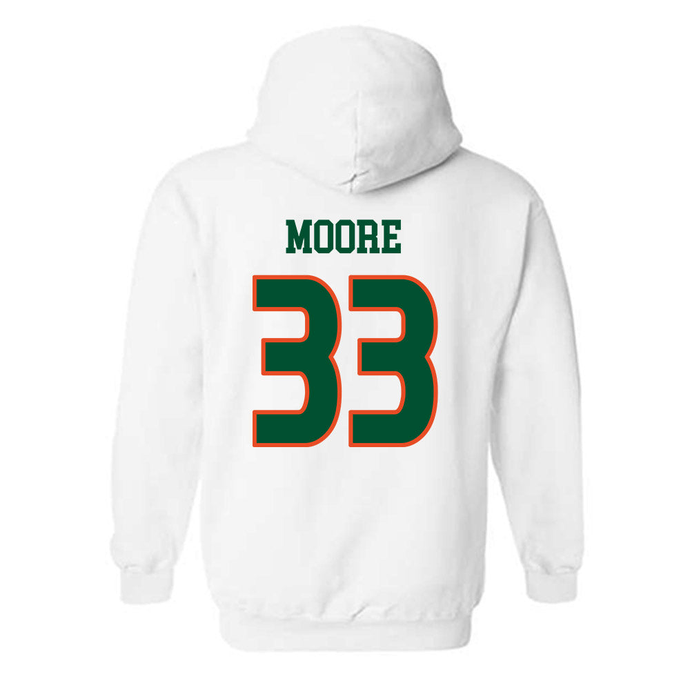 Miami - NCAA Women's Soccer : Hanna Moore - Replica Shersey Hooded Sweatshirt