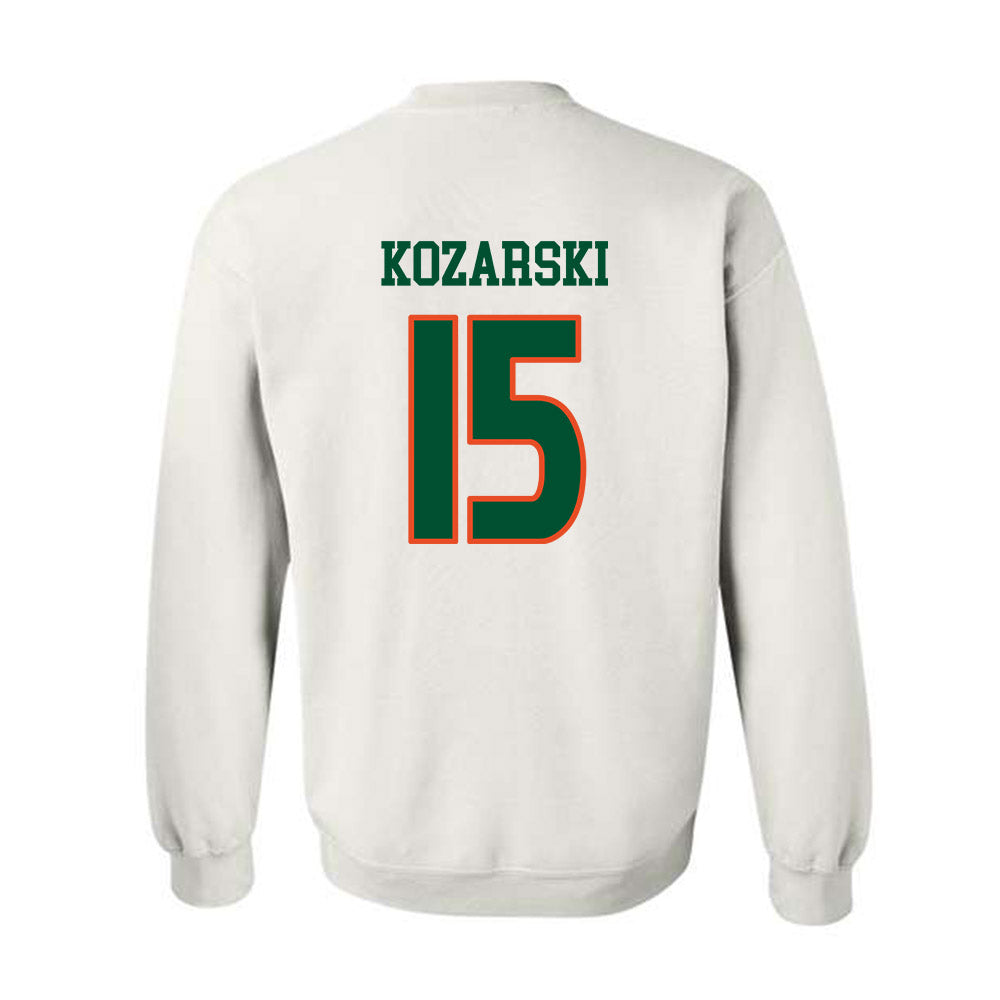 Miami - NCAA Women's Soccer : Gisselle Kozarski - Replica Shersey Crewneck Sweatshirt