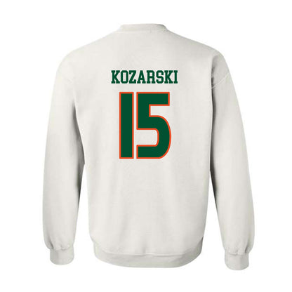 Miami - NCAA Women's Soccer : Gisselle Kozarski - Replica Shersey Crewneck Sweatshirt