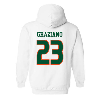 Miami - NCAA Women's Soccer : Faith Graziano - Replica Shersey Hooded Sweatshirt