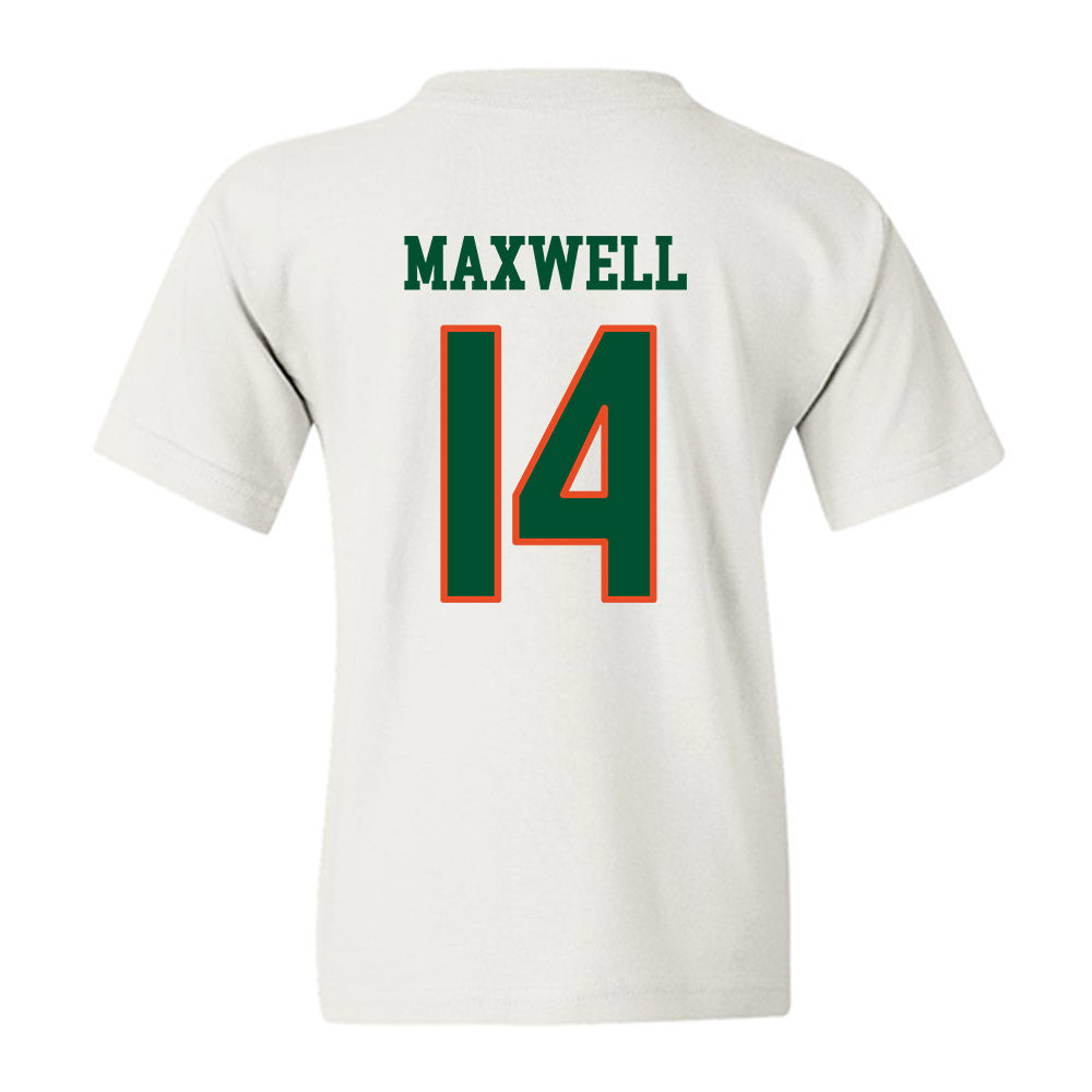 Miami - NCAA Women's Soccer : Taylor Maxwell - Replica Shersey Youth T-Shirt-1