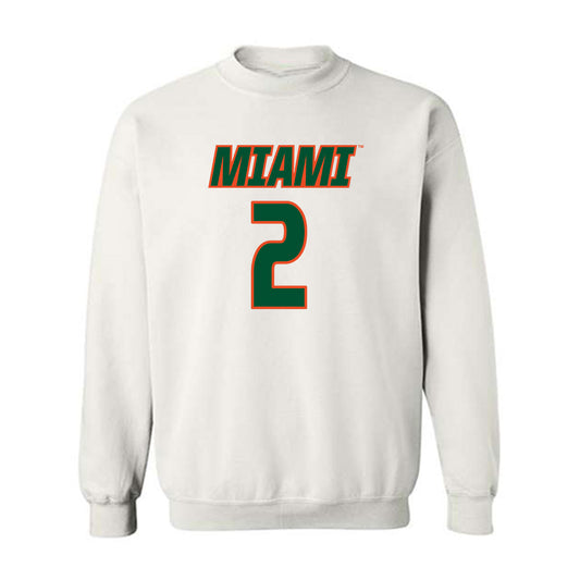 Miami - NCAA Women's Soccer : Emilie Simpson - Replica Shersey Crewneck Sweatshirt-0