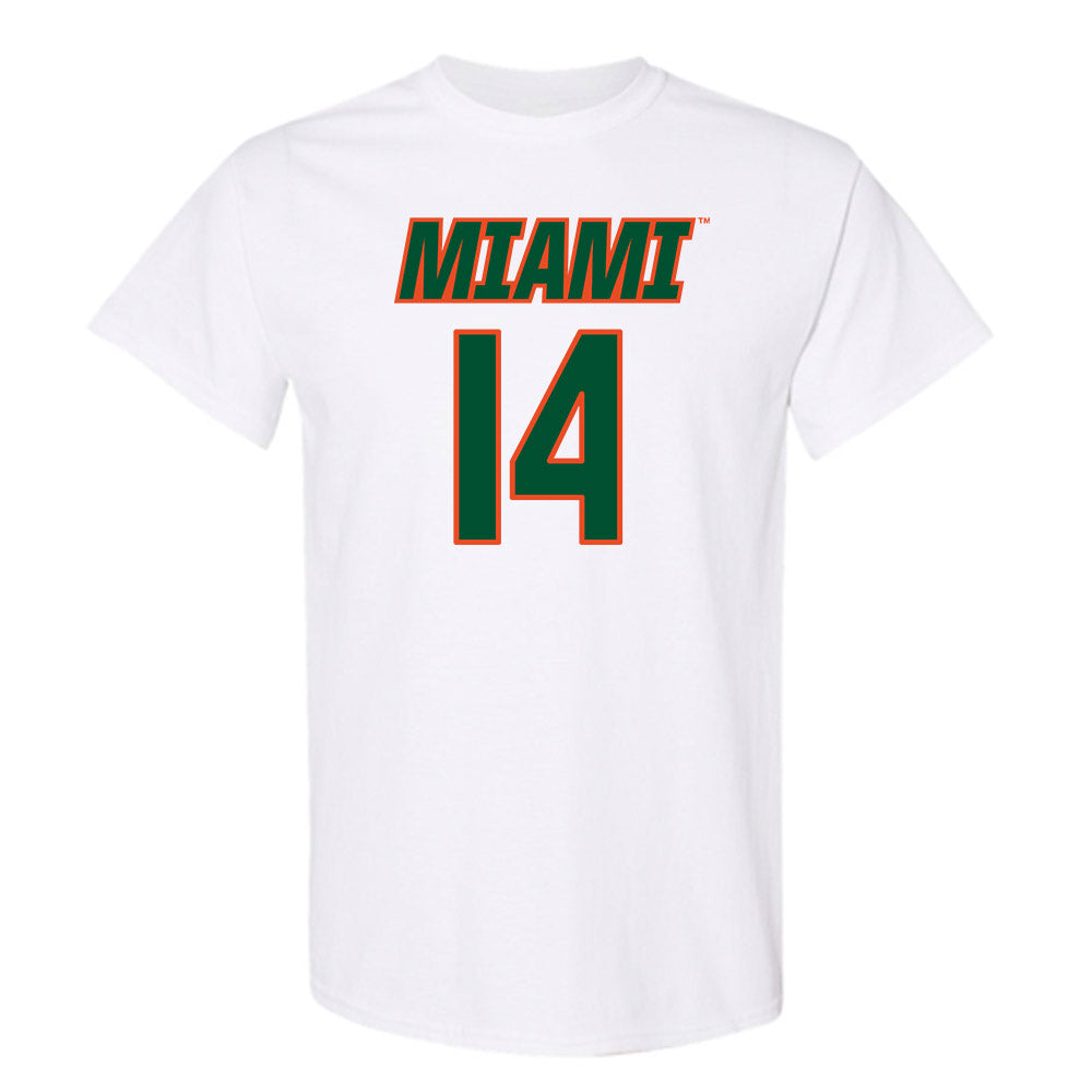 Miami - NCAA Women's Soccer : Taylor Maxwell - Replica Shersey T-Shirt-0