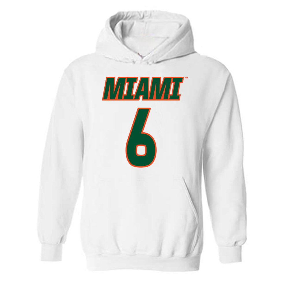 Miami - NCAA Women's Soccer : Tori Grambo - Replica Shersey Hooded Sweatshirt