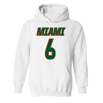 Miami - NCAA Women's Soccer : Tori Grambo - Replica Shersey Hooded Sweatshirt