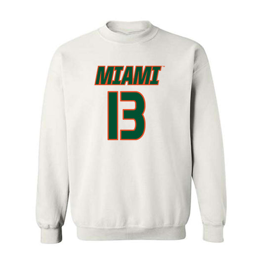 Miami - NCAA Women's Soccer : Crosby Nicholson - Replica Shersey Crewneck Sweatshirt-0
