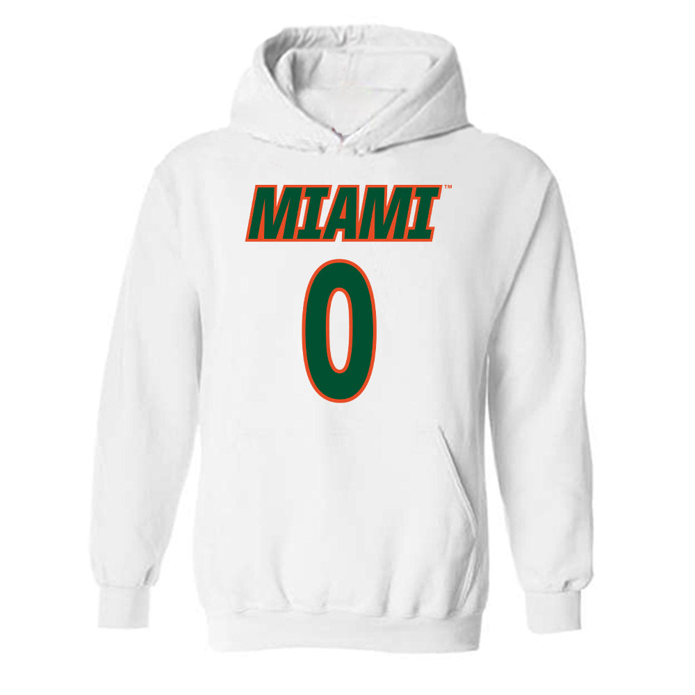 Miami - NCAA Women's Soccer : Vikki Alonzo - Replica Shersey Hooded Sweatshirt-0