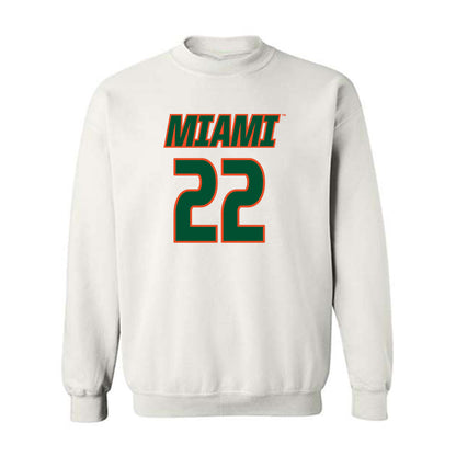 Miami - NCAA Women's Soccer : Brie Severns - Replica Shersey Crewneck Sweatshirt-0