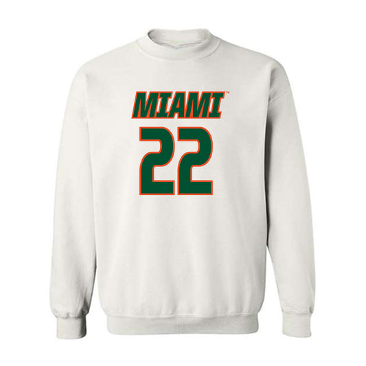 Miami - NCAA Women's Soccer : Brie Severns - Replica Shersey Crewneck Sweatshirt-0