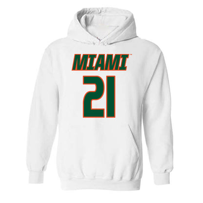 Miami - NCAA Women's Soccer : Kyla Gallagher - Replica Shersey Hooded Sweatshirt