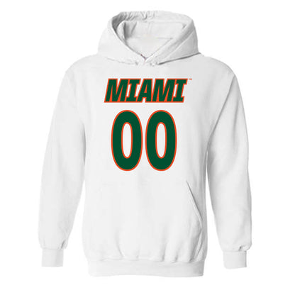 Miami - NCAA Women's Soccer : Vikki Alonzo - Replica Shersey Hooded Sweatshirt-0