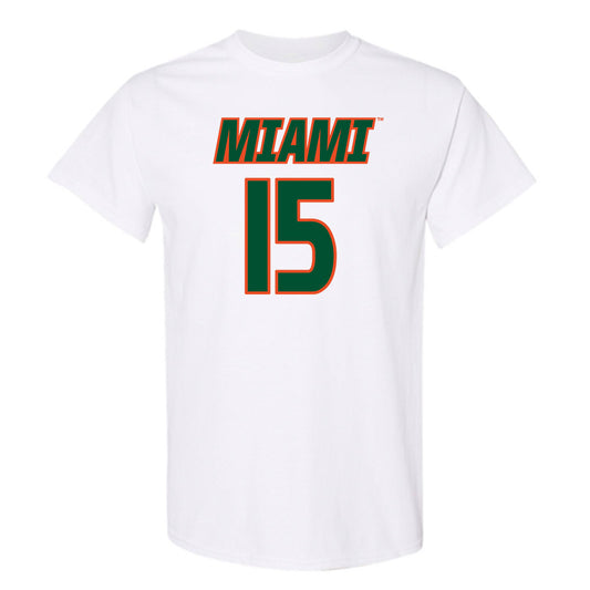 Miami - NCAA Women's Soccer : Allie Serlenga - Replica Shersey T-Shirt-0