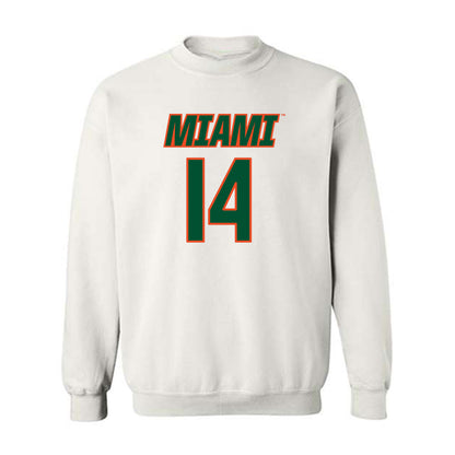Miami - NCAA Women's Soccer : Taylor Maxwell - Replica Shersey Crewneck Sweatshirt-0