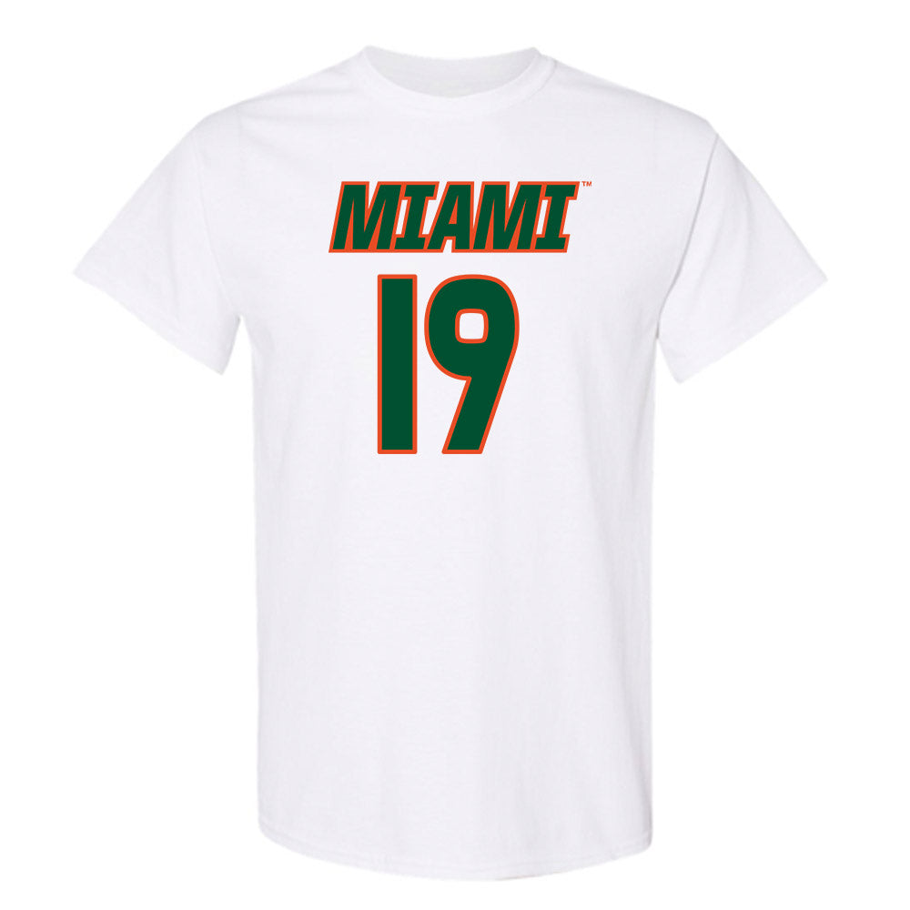 Miami - NCAA Women's Soccer : Madison Landers - Replica Shersey T-Shirt-0