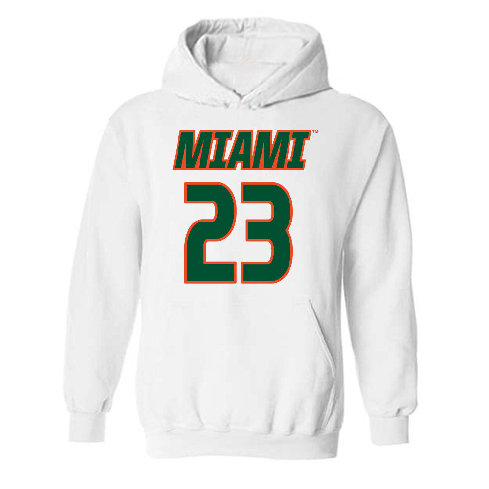 Miami - NCAA Women's Soccer : Faith Graziano - Replica Shersey Hooded Sweatshirt