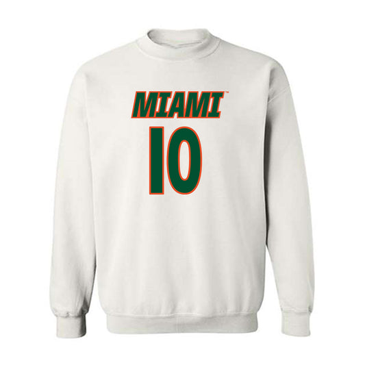 Miami - NCAA Women's Soccer : Eabha Omahony - Replica Shersey Crewneck Sweatshirt-0