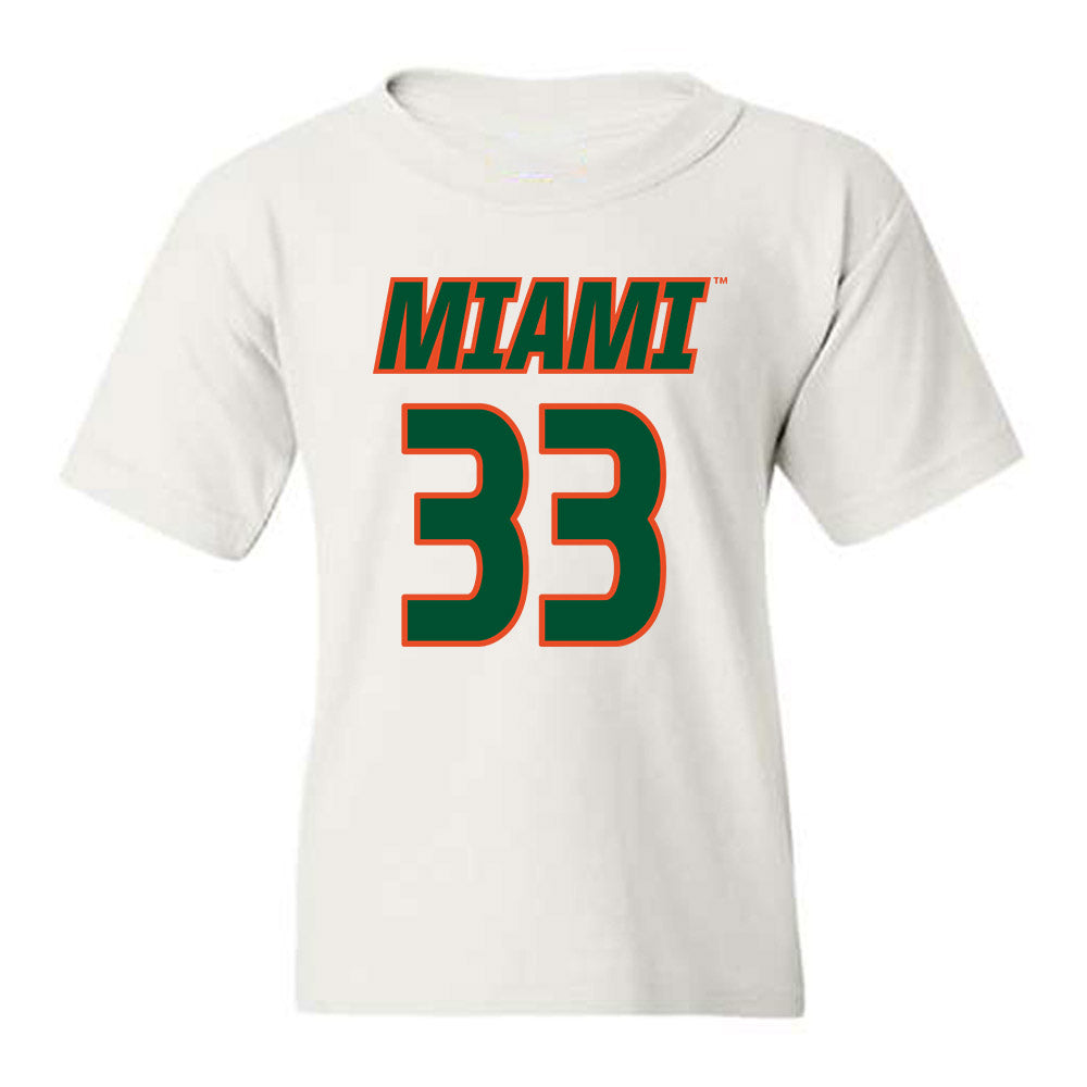 Miami - NCAA Women's Soccer : Hanna Moore - Replica Shersey Youth T-Shirt