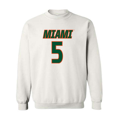 Miami - NCAA Women's Soccer : Amanda Peck - Replica Shersey Crewneck Sweatshirt-0