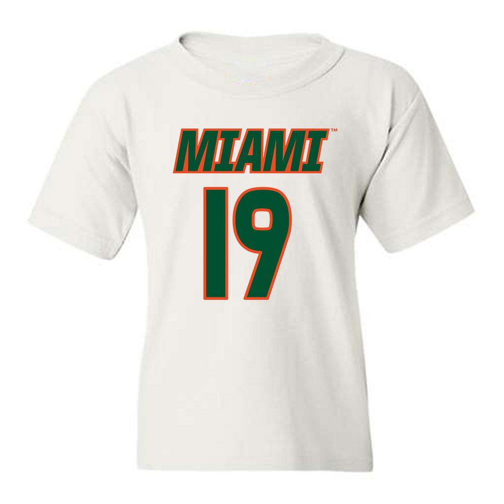 Miami - NCAA Women's Soccer : Maddie Landers - Replica Shersey Youth T-Shirt-0