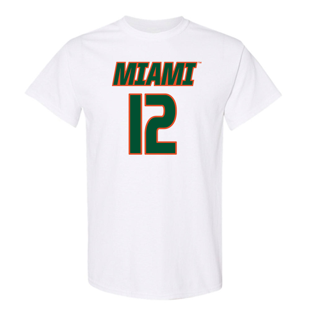 Miami - NCAA Women's Soccer : Teegan Melenhorst - Replica Shersey T-Shirt-0