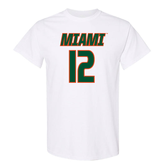 Miami - NCAA Women's Soccer : Teegan Melenhorst - Replica Shersey T-Shirt-0