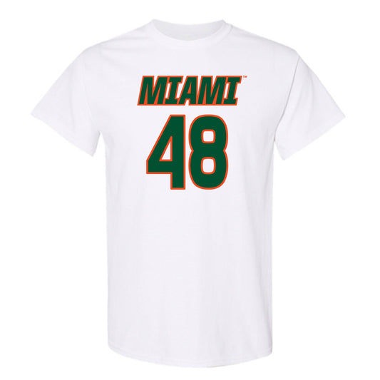 Miami - NCAA Women's Soccer : sage carey - Replica Shersey T-Shirt-0