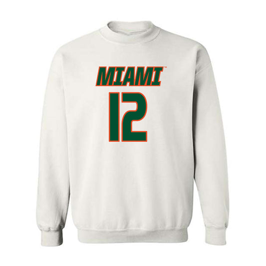 Miami - NCAA Women's Soccer : Teegan Melenhorst - Replica Shersey Crewneck Sweatshirt-0