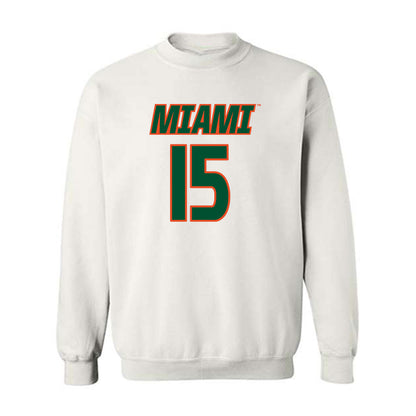 Miami - NCAA Women's Soccer : Allie Serlenga - Replica Shersey Crewneck Sweatshirt-0