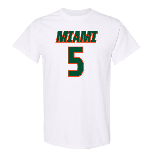 Miami - NCAA Women's Soccer : Amanda Peck - Replica Shersey T-Shirt-0