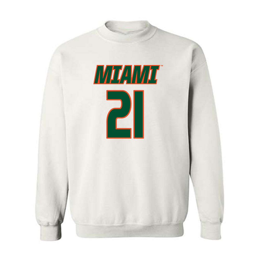 Miami - NCAA Women's Soccer : Kyla Gallagher - Replica Shersey Crewneck Sweatshirt