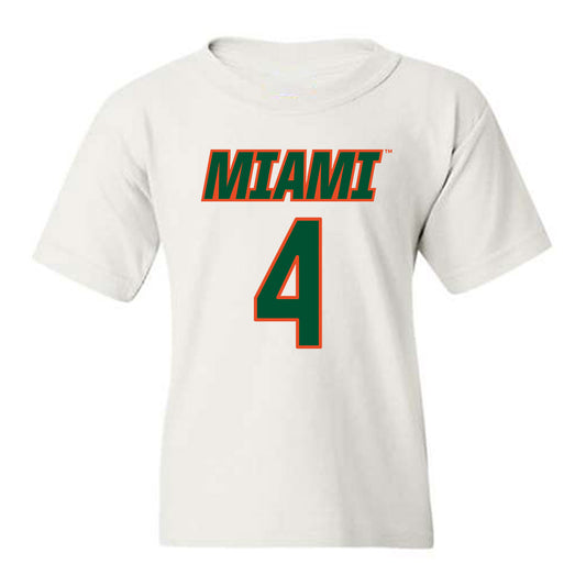 Miami - NCAA Women's Soccer : samantha marella - Replica Shersey Youth T-Shirt-0