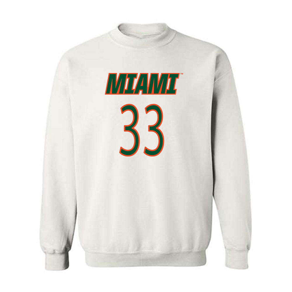 Miami - NCAA Women's Soccer : Hanna Moore - Replica Shersey Crewneck Sweatshirt