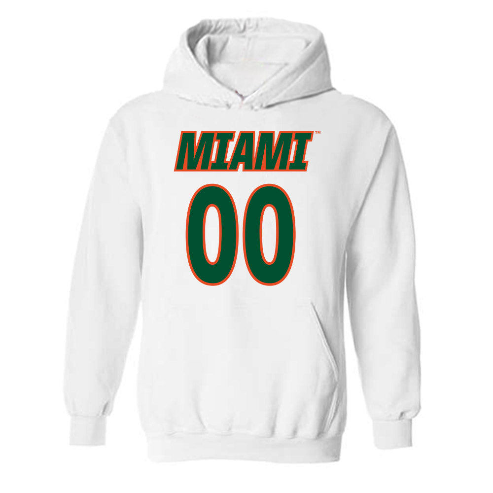 Miami - NCAA Women's Soccer : Claireese Foley - Replica Shersey Hooded Sweatshirt