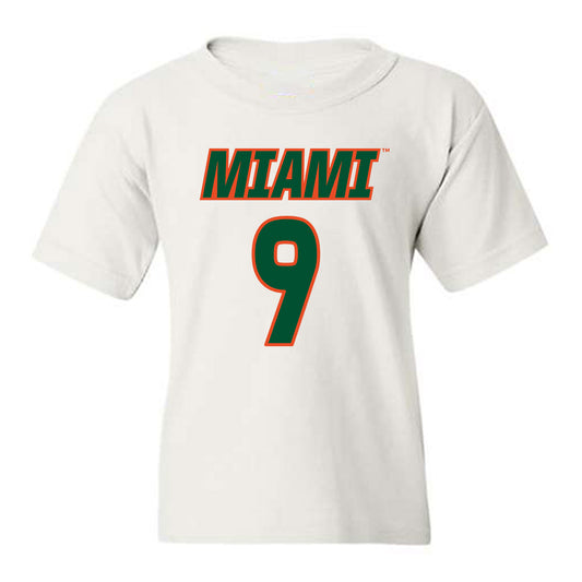 Miami - NCAA Women's Soccer : Giovana Canali - Replica Shersey Youth T-Shirt-0