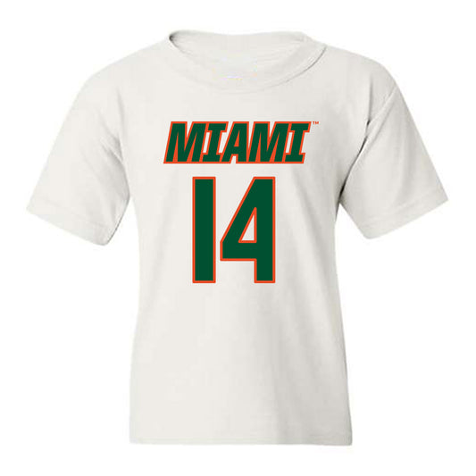 Miami - NCAA Women's Soccer : Taylor Maxwell - Replica Shersey Youth T-Shirt-0