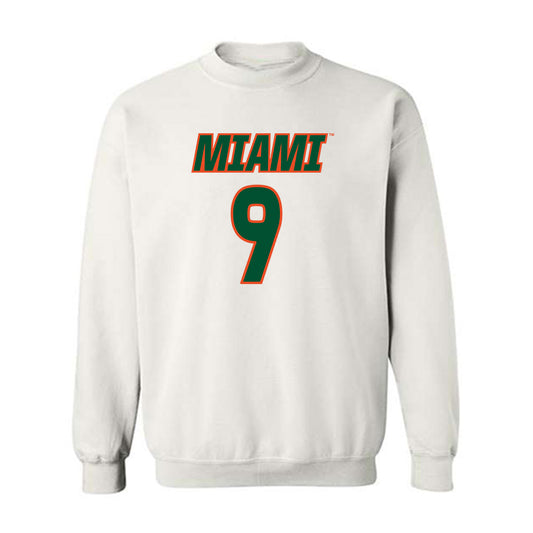 Miami - NCAA Women's Soccer : Giovana Canali - Replica Shersey Crewneck Sweatshirt-0