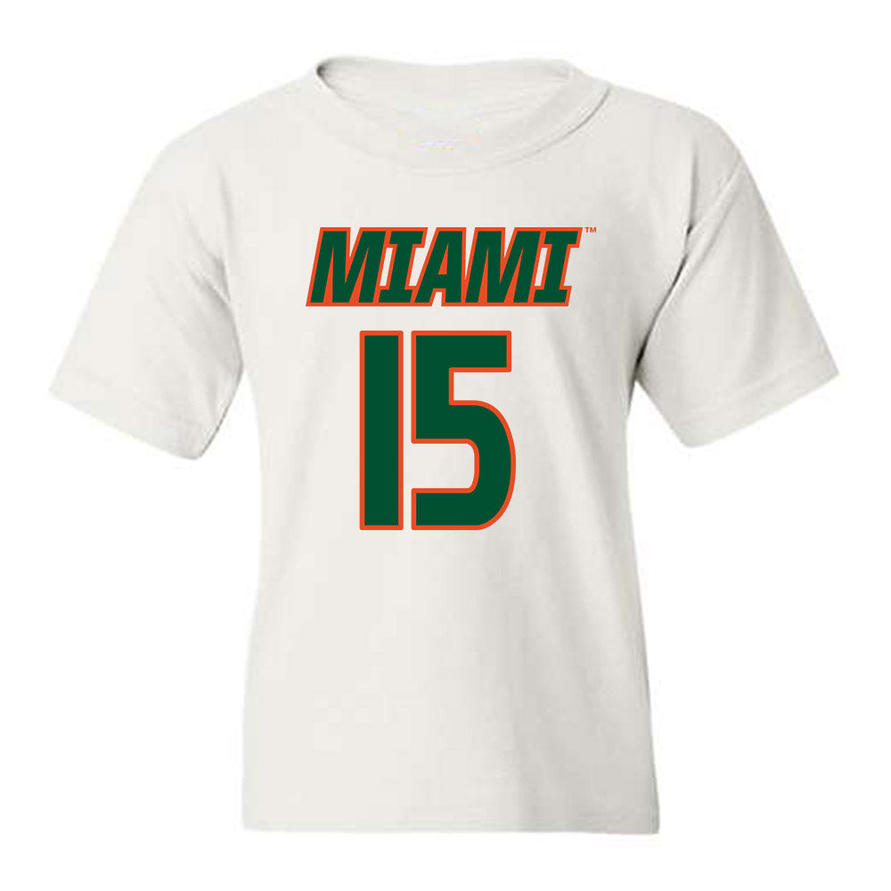 Miami - NCAA Women's Soccer : Allie Serlenga - Replica Shersey Youth T-Shirt-0