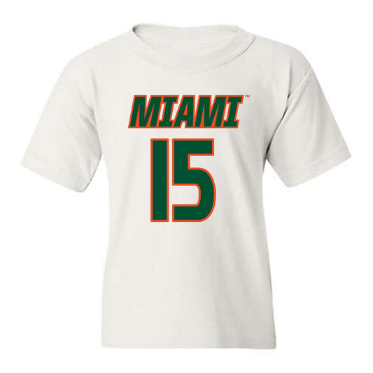 Miami - NCAA Women's Soccer : Allie Serlenga - Replica Shersey Youth T-Shirt-0