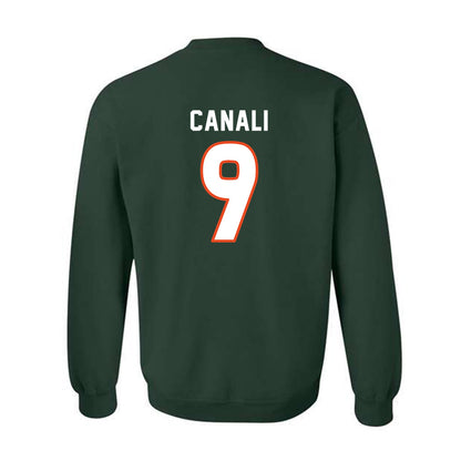 Miami - NCAA Women's Soccer : Giovana Canali - Replica Shersey Crewneck Sweatshirt-1
