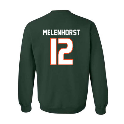 Miami - NCAA Women's Soccer : Teegan Melenhorst - Replica Shersey Crewneck Sweatshirt-1