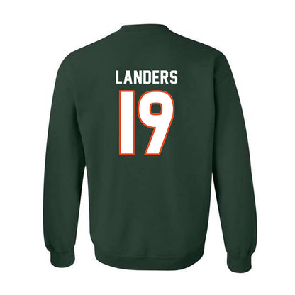 Miami - NCAA Women's Soccer : Maddie Landers - Replica Shersey Crewneck Sweatshirt-1