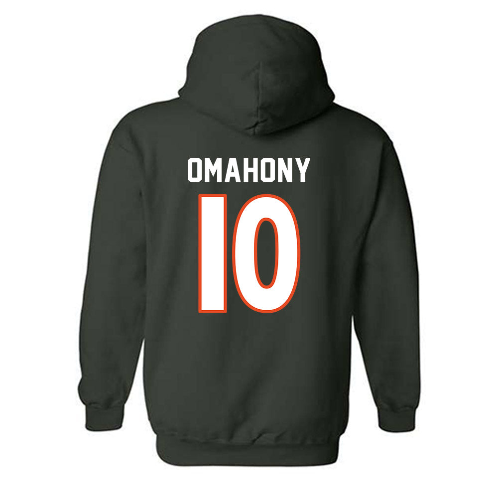 Miami - NCAA Women's Soccer : Eabha Omahony - Replica Shersey Hooded Sweatshirt-1