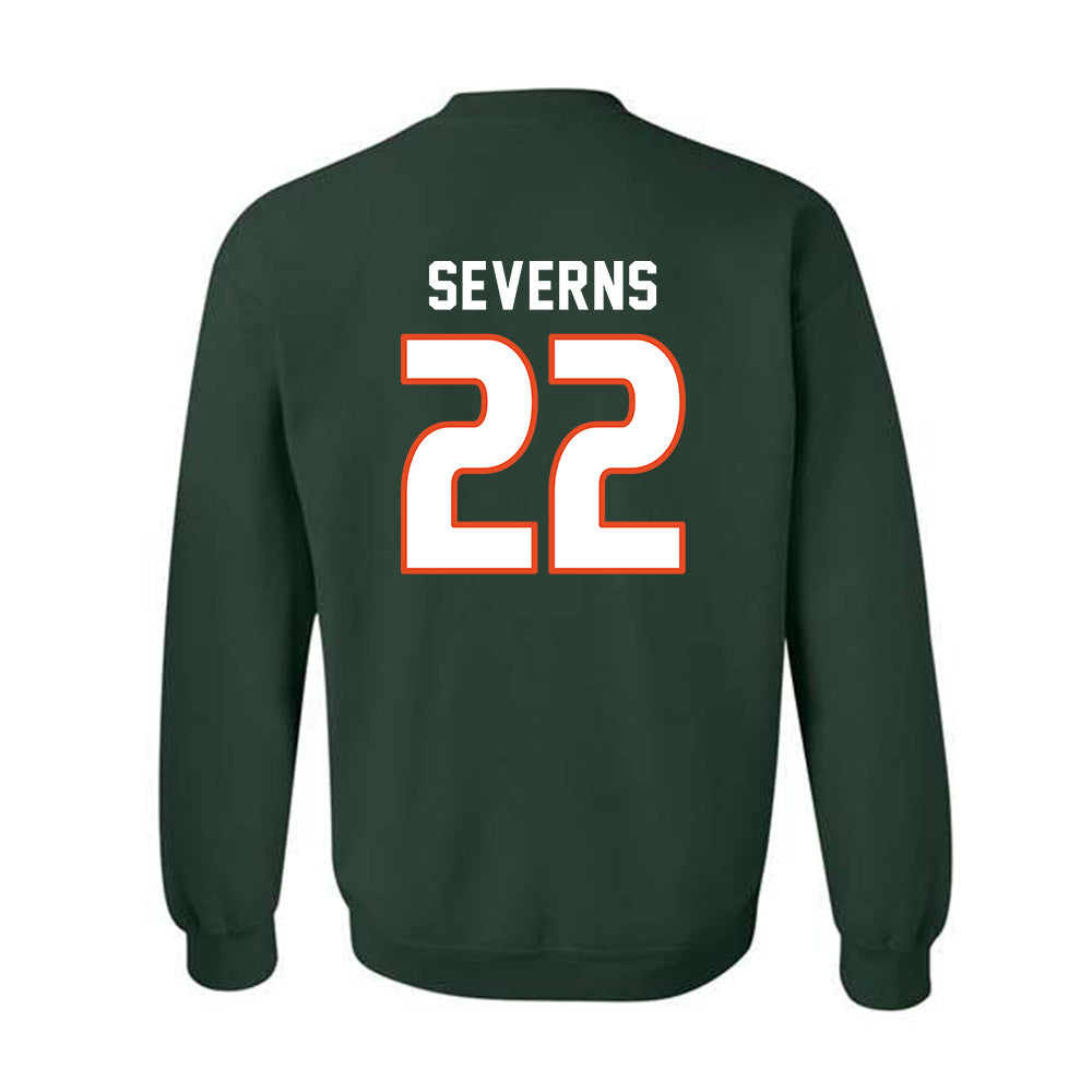 Miami - NCAA Women's Soccer : Brie Severns - Replica Shersey Crewneck Sweatshirt-1