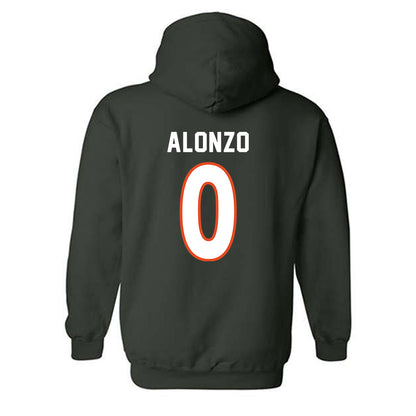 Miami - NCAA Women's Soccer : Vikki Alonzo - Replica Shersey Hooded Sweatshirt-1