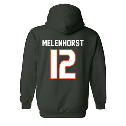 Miami - NCAA Women's Soccer : Teegan Melenhorst - Replica Shersey Hooded Sweatshirt-1