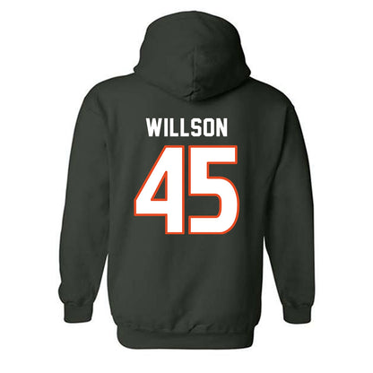 Miami - NCAA Women's Soccer : Gray Willson - Replica Shersey Hooded Sweatshirt