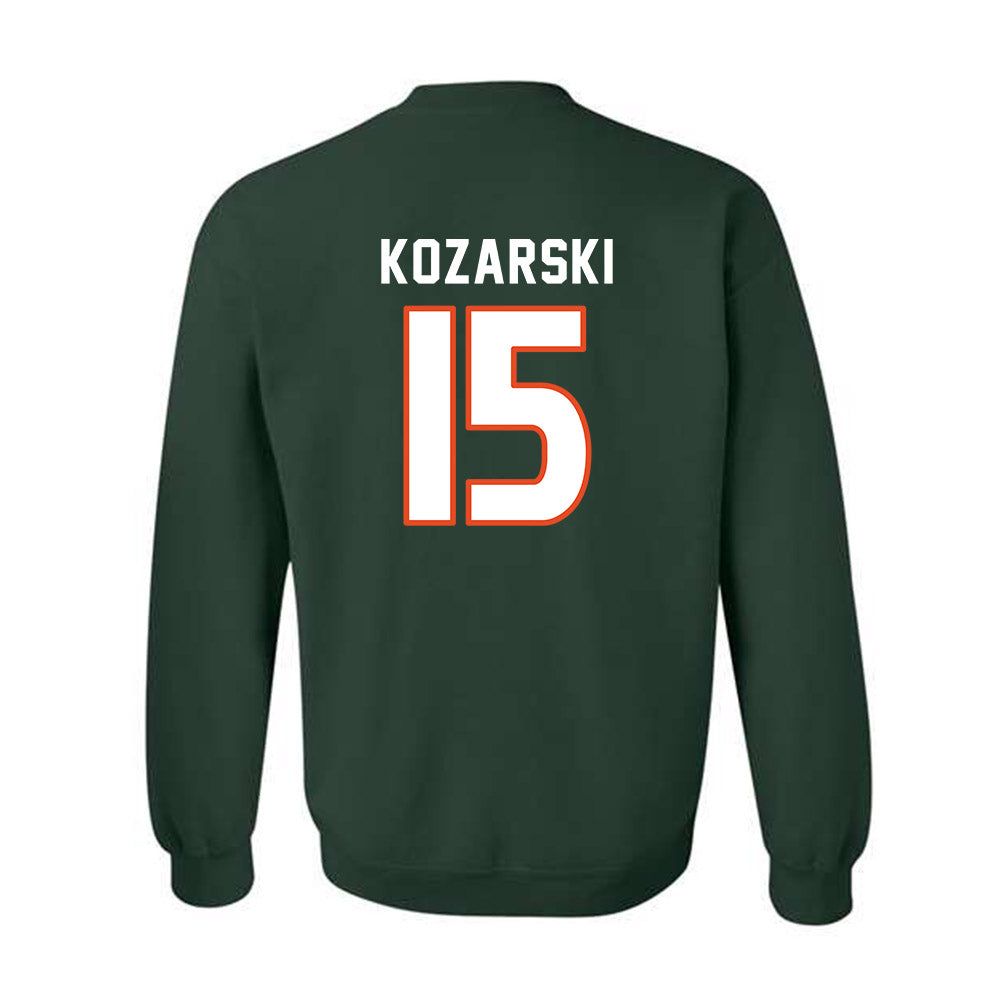 Miami - NCAA Women's Soccer : Gisselle Kozarski - Replica Shersey Crewneck Sweatshirt