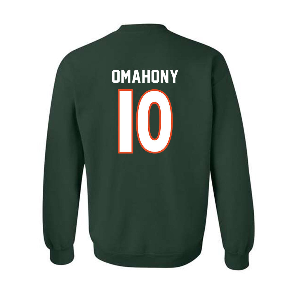 Miami - NCAA Women's Soccer : Eabha Omahony - Replica Shersey Crewneck Sweatshirt-1